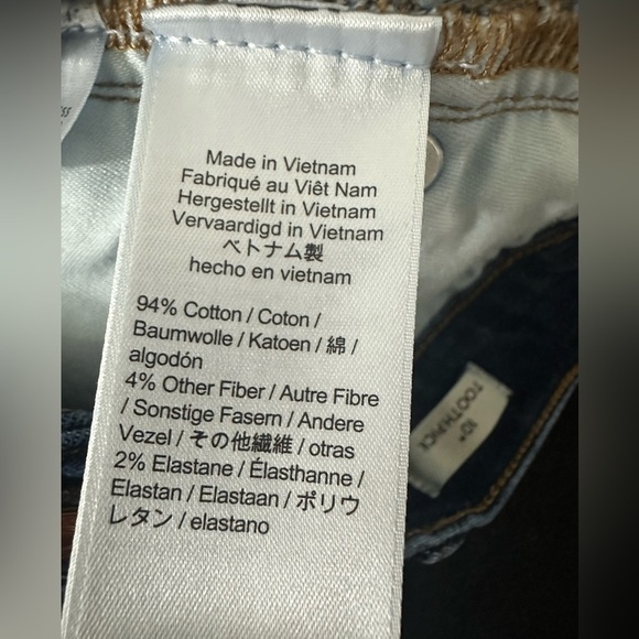 J Crew Sz 32 Jeans High Rise 10” Toothpick Button Fly Medium Wash Ankle - Picture 12 of 12